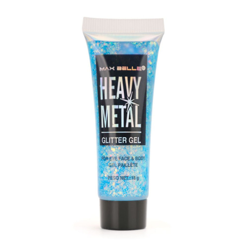 Glitter en Gel para rostro y cuerpo Max Belle