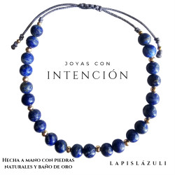Pulsera con Piedra Lapislázuli
