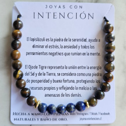 Pulsera con Lapislázuli y...