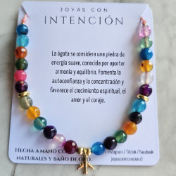 Pulsera Avión con Piedra Ágata