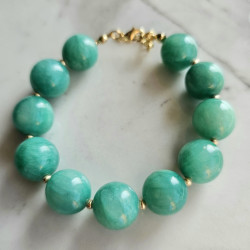Maxi pulsera ónix turquesa