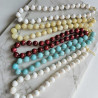 Maxi collar con piedra ónix CREMA