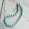 Maxi collar con piedra amazonita