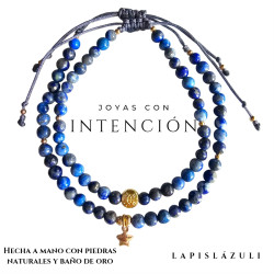 Pack de 2 Pulseras con Piedra Lapislázuli