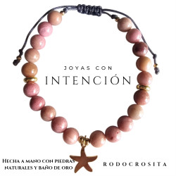 Pulsera Estrella con Rodocrosita