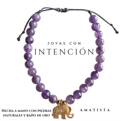 Pulsera Elefante con Amatista