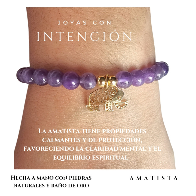 Pulsera Elefante con Amatista