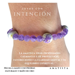 Pulsera cerámica con Amatista