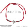Pulsera nudo de bruja hilo rojo plata 925