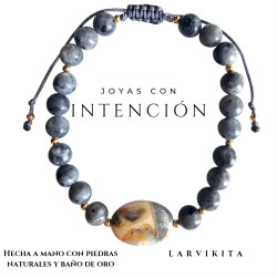 Pulsera con piedra Larvikita