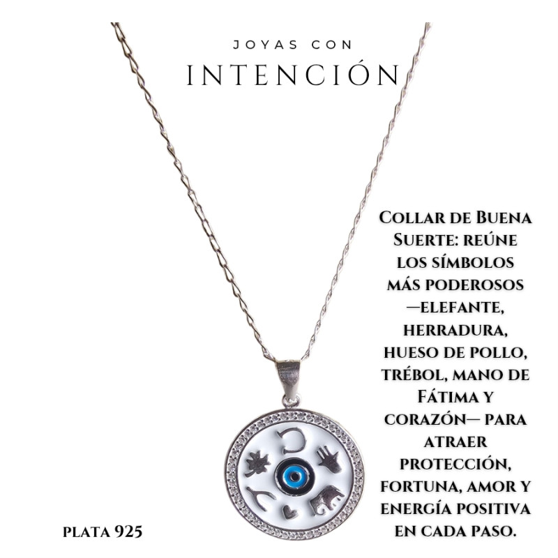 Collar Buena Suerte plata 925