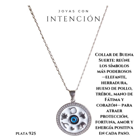 Collar Buena Suerte plata 925