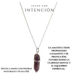 Collar amatista plata 925