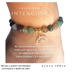 Pulsera Flor de loto con...