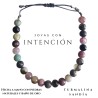 Pulsera con Turmalina Sandía