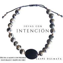 Pulsera con Jaspe Dálmata