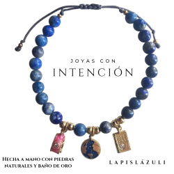 Pulsera viaje con Piedra Lapislázuli