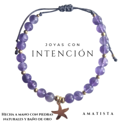 Pulsera Estrella de mar con Amatista