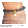Pulsera Corazón con piedra Larvikita