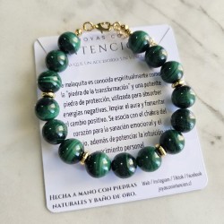 Pulsera con Piedra Malaquita