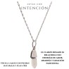 Collar cuarzo rosado plata 925