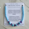 Pulsera con Amatista y howlita celeste