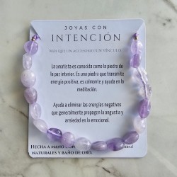 Pulsera con Amatista irregular