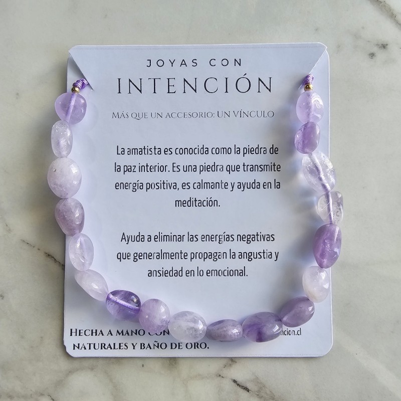 Pulsera con Amatista irregular