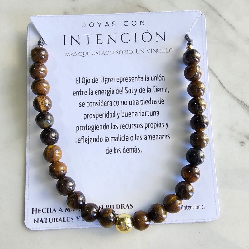 Pulsera con ojo de tigre