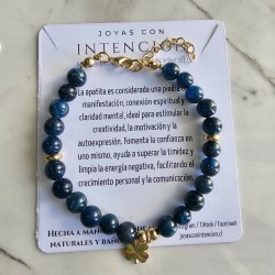 Pulsera trebol con Apatita