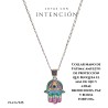 Collar mano de fatima con ojo turco plata 925
