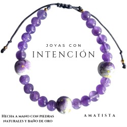 Pulsera cerámica con Amatista