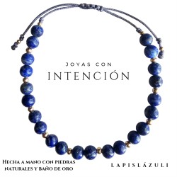 Pulsera con Piedra Lapislázuli