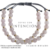 Pack de 2 Pulseras con Cuarzo Rosado