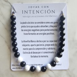 Pulsera con Onix y Howlita...