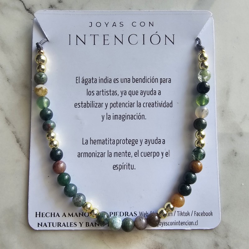 Pulsera con Ágata India