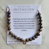 Pulsera Mano de Fatima con ojo de tigre