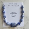 Pulsera azul con dije lapislázuli
